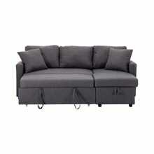 Sofá Cama Easy Living con Almacenamiento Segovia Gris Claro - Gris Claro - Ver 4