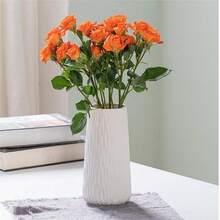 Floreros Decorativos con Textura de Arte Modernos, Jarrones para Centro de Mesa, Jarrones Modernos para Mesa de Centro SalóN Decoración de Estantería Ping - 1 - Ver 2