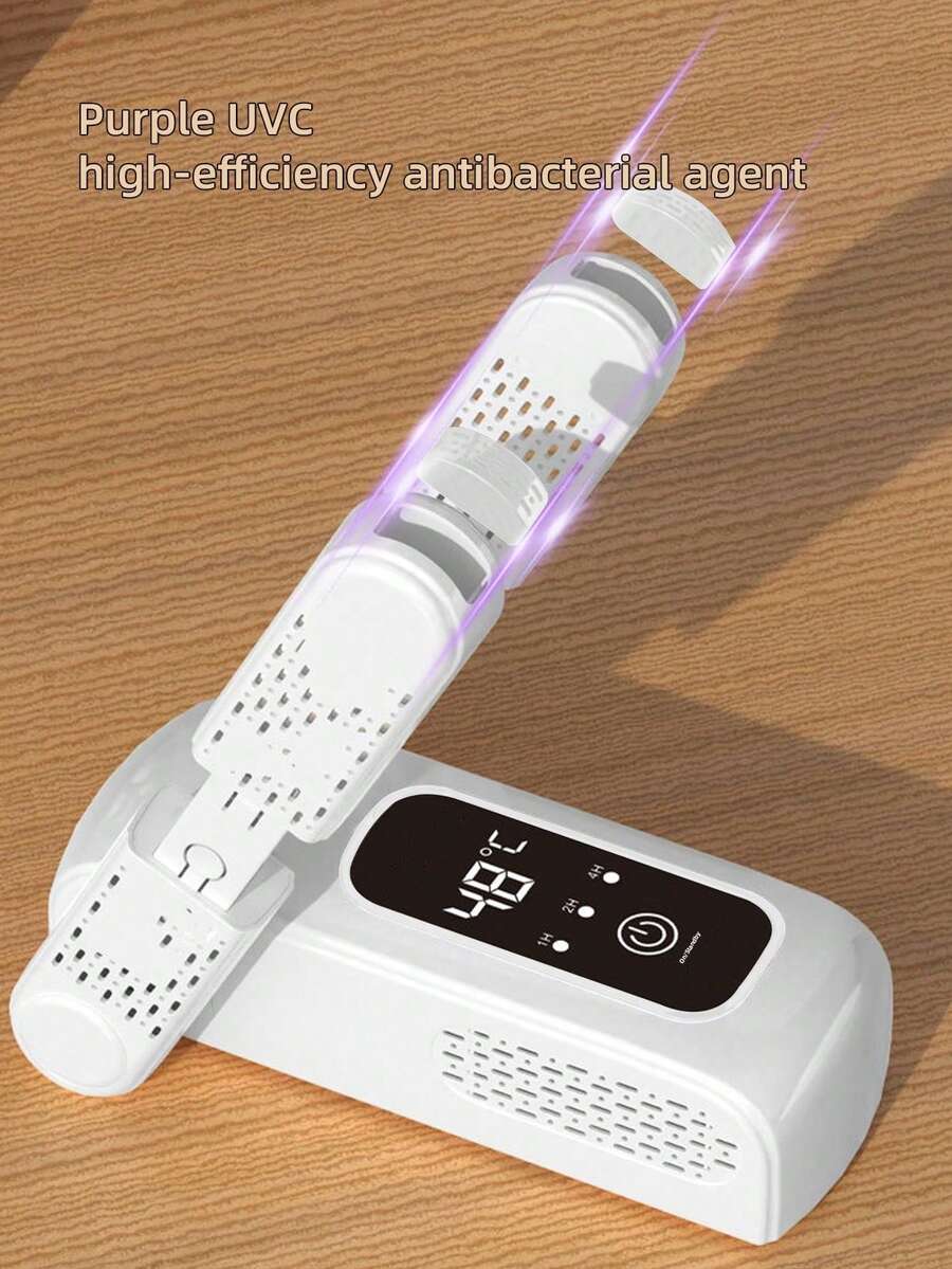 OBOVAY 1 Piece Of Portable Folding Shoe Dryer Automatic Constant Temperature, Ultraviolet Sterilization And Deodorization, Fast Drying, Constant Temperature, Deodorization, Disinfection Must-Have On Rainy Days, Suitable For Universal Shoe Type, Foldable Storage, Convenient And Easy To Carry