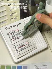 Cinta correctora minimalista y de alta calidad, multifuncional y creativa, de gran capacidad, con escritura suave, juego completo