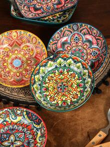 Ceramic Dipping Bowls Sets Of 4, Bohemian Small Bowls For Sauce, 5.47 Inch Mini Appetizer Plates For Soy Sauce, Sushi, Condiments & Side Dishes, Microwave & Dishwasher - Nhiều màu - Xem 5