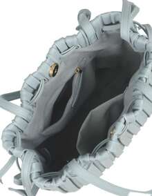 Bolsa de hombro Luu Diseño moderno con textura plisada de alta calidad - verde menta - Ver 7