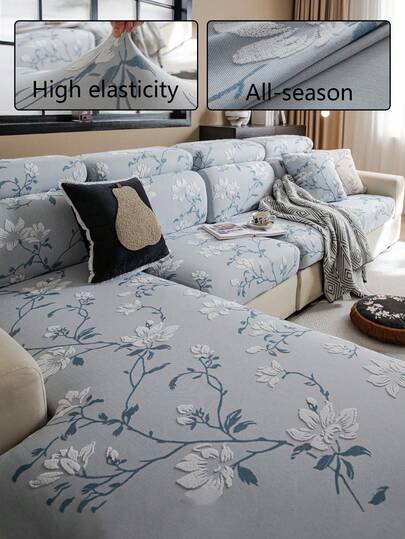 1pc L-Shaped Sofa Cover, Soft & Comfortable, Dust-Proof & Dirt-Resistant, Pet Furniture Protector, Machine/Hand Washable, Suitable For All Seasons, Autumn/Winter, Holiday Decor, Daily Use, Fits 2/3/4 Seater Sofas (Multiple Sizes Available)