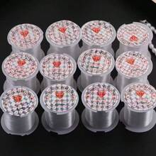 خيط نايلون شفاف غير مرئي - 5500 سم / 2165.35 بوصة، مثالي لتعليق البالونات، وتنظيم الخرز والمجوهرات، وإكليل عيد الميلاد وديكورات الحفلات، أساسيات ديكور الحفلات | خيط غير مرئي | ملمس ناعم، ديكورات البالونات - متعدد الألوان - مشاهدة 7