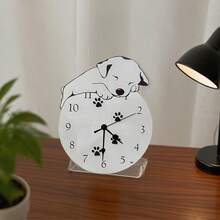 Ceas suspendat exterior în stil american, acrilic transparent, ceas de perete pentru salon, ceas decorativ silențios pentru sufragerie