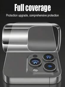 7 Pcs Back Hydrogel Film Screen Protector Compatible With IPhone 17 Pro Max 17 Air 16 Pro 16 15 14 13 12 11 16e Plus X XS XS Max XR Mini Sleek Back Cover, Anti-Scratch, Soft Hydrogel Film, Full Coverage, Smooth Touch, Bubble-Free, Easy To Install, Bubblefree Protection, Phone Screen Protector