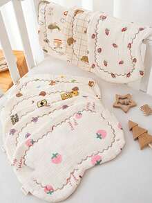 2pcs Baby Bedding Set: Thickened Mattress Protector, Soft Plush Nursery Warm Pad, Crib Soft Mat & Baby Pillow Pad – Perfect Baby Shower Gift