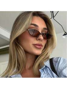 Y2K-Style Steampunk Glasses - Lightweight, Comfortable, And Fashionable Square Frames With Brown Lenses Suitable For Use With Computers, Televisions, And Mobile Phones, Valentine's Day,Wedding - 豹紋 - 查看 7