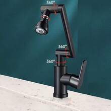 三功能旋转厨房水龙头 - 多功能冷热水龙头，带 3 种喷水模式，现代设计，单孔安装，包含配件，厨房水龙头，现代浴室装置，耐用塑料结构 - 彩色 - 查看 6