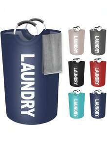 1个90升可折叠洗衣篮，衣物收纳篮，脏衣篮，洗衣篮，浴室脏衣收纳篮，新款洗衣篮，可折叠弹出式网篮，带提手脏衣篮，洗衣篮，洗衣篮，浴室收纳篮，篮子，收纳篮，可折叠洗衣篮