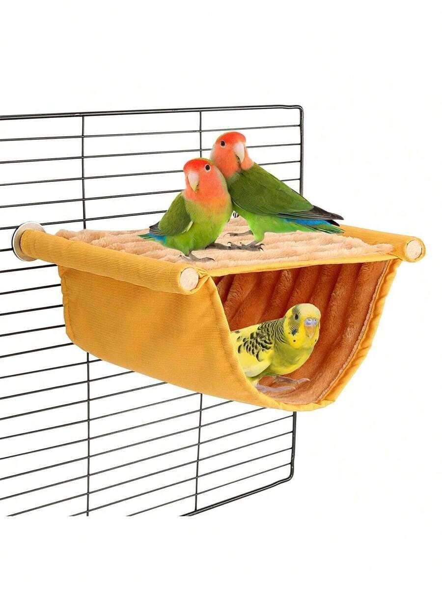 BWOGUE Winter Warm Bird Nest Bed Hanging Hammock Snuggle Hut Parrot House Tent Toy Bird Cage Perch For Parakeet Budgies Cockatiels Lovebird Cockatoo Finch Hamster Chinchilla Guinea Pig