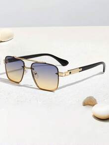 1 副复古金属双桥飞行员时尚休闲街头风格驾驶眼镜 - 彩色 - 查看 14