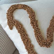 1 buc. Față de pernă din pluș brodată cu model de curcan, față de pernă decorativă de Ziua Recunoștinței cu broderie 3D