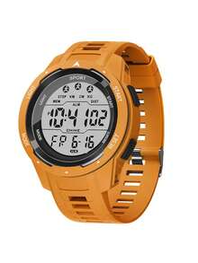 男士户外运动手表，大表盘，LED背光，数字显示，计时功能，日期显示，适合学生、教师、圣诞节、日常佩戴，电子手表，理想礼物 - 彩色 - 查看 17