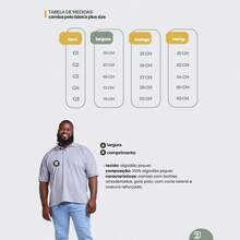 Men's Plus Size Cotton Polo Shirt - 灰色 - 查看 6