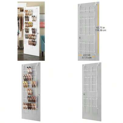 18 pares de zapateros, unisex, blanco