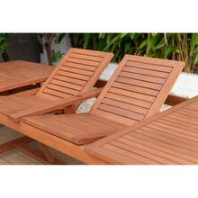 Midtown Concept Mesa de Comedor Extensible Leyland de Madera para Jardin y Exterior con Acabado de Teca - 1 - Ver 6