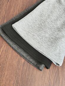 Chatreadl Girls 3 Piecestrousers Casual Elegant Solid Color Soft Non-Falling Velvet Bell-Bottom Pants Suitable For Autumn And Winter - Grey - View 3