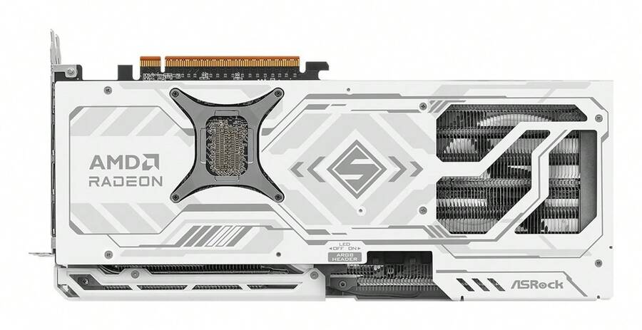 Asrock Steel Legend Radeon RX 9070 XT AMD 16 GB GDDR6 - 白色 - 查看 1