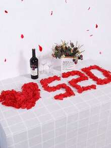 1000/2000/10pcs Romantic Style Non-Woven Fabric Simulated Rose Petals, Artificial Rose Petals, Romantic Handcrafted Scattered Flowers, Proposal Parties, Valentine's Day Decorations, Wedding Decorations And Room Decorations, Anniversary Decorations - Multicolor - View 8