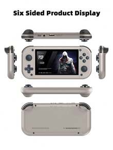 1pc Handheld Game Console With 4.3-Inch Screen 4k High-Definition Nostalgic Arcade Built In 25 Simulators 30000 Games For Husband Or Brother Holiday Birthday Gift