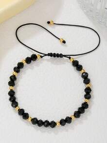 1pc Crystal Eye Beaded Bracelet For Teens, Suitable For Boys And Girls, Everyday Wear Or Gift - Multicolor - View 4