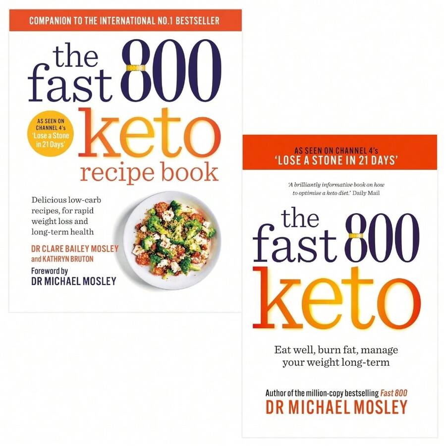 Fast 800 Keto And The Fast 800 Keto Recipe Book 2 Books Collection Set By Dr Michael Mosley, Dr Clare Bailey - 單本 - 查看 1