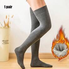 1/2/3双装男士加厚保暖长筒袜，过膝袜，保暖毛巾袜，适合父亲节礼物，成人及老年人适用，冬季室内外运动保暖舒适。 - 彩色 - 查看 11
