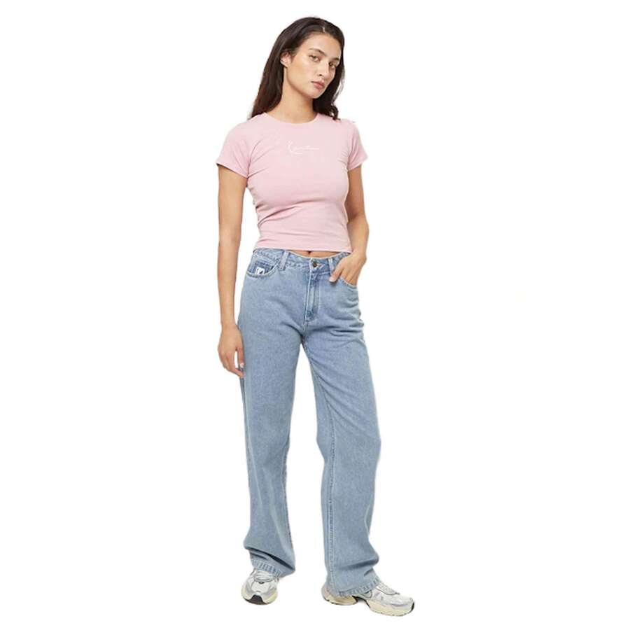 Karl Kani Women Undershirt Tops - 粉色 - 查看 1