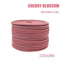 22/50/100 piezas Incienso en espiral con fragancia de Sakura de primera calidad, incienso en espiral con aroma a Sakura, adecuado para meditación, yoga, decoración del hogar, oficina, purificación del aire del hogar, excelente regalo para Acción de Gracias, Pascua y otras festividades
