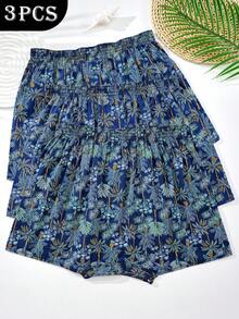 男士3件套100%纯棉印花经典格子芦荟长裤，时尚舒适 - 彩色 - 查看 2