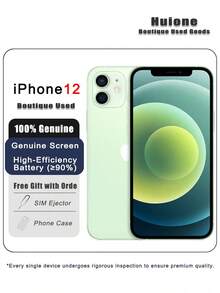 二手 Apple iPhone 12 绿色高级二手 Apple iPhone - 游戏就绪，双 SIM 卡 4G，95% 新，原装屏幕和高效电池（≥90%） - 綠色 - 查看 11