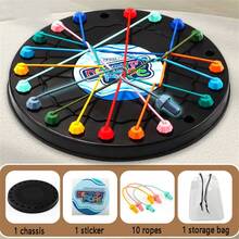 Trò chơi ghép hình dây thừng nhiều màu sắc, giúp tăng cường tư duy logic và sáng tạo, phù hợp cho thanh thiếu niên và gia đình giải trí, món quà hoàn hảo cho Ngày Valentine, Lễ Tạ ơn, Giáng sinh, Năm mới và là trò chơi tư duy chiến lược dành cho giới trẻ. - Nhiều màu - Xem 13