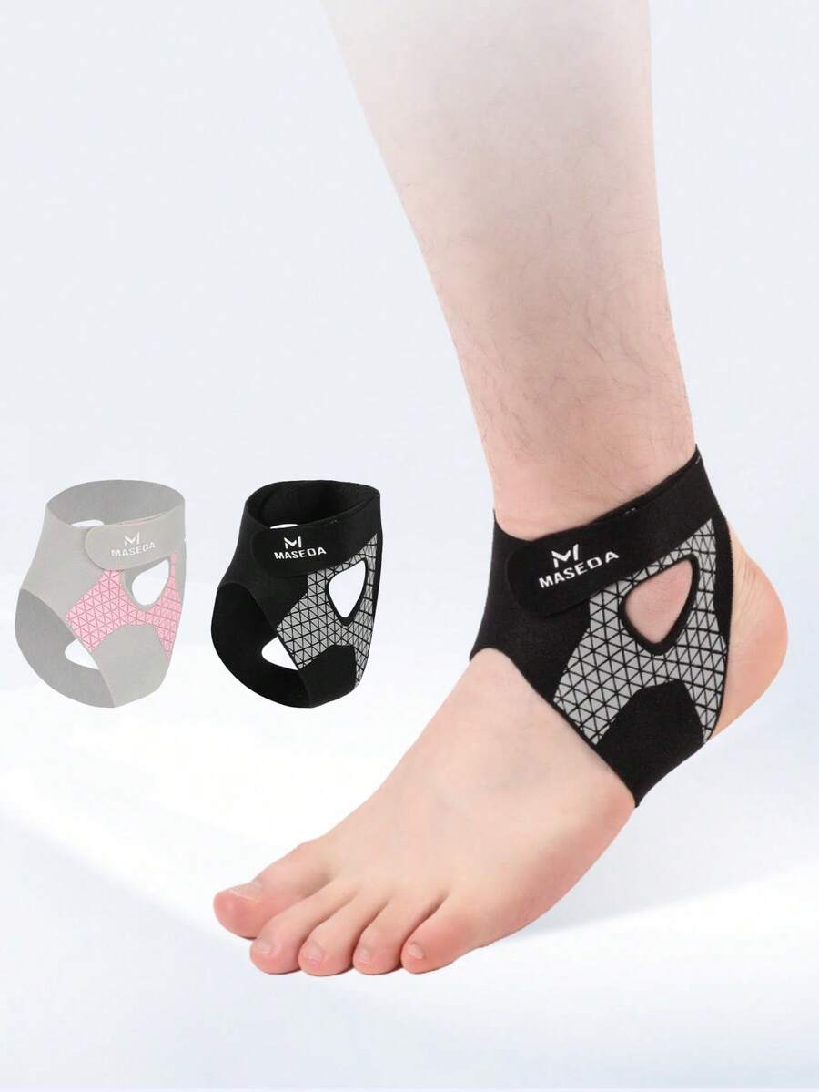 可调节包裹式脚踝支撑护具，男女通用，透气脚踝固定护具，适用于跑步篮球运动脚踝保护器 - 彩色 - 查看 1