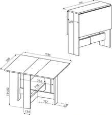 Mesas de comedor - Blanco/Gris - Ver 3
