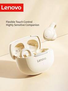 Lenovo 2025 New Open-Ear Headphones, Wireless Earclip Headphones, BT5.4 Connection, Smart Call Noise Cancellation, Deep Bass, Ergonomic Design, Unnoticeable Wearing, Comfortable & Stable, Outdoor Sports Headphones - Moon Rock White - View 8