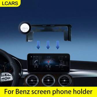 LCARS Soporte magnético para teléfono de coche Mercedes-Benz CLA/GLA/GLC/Clase A/Clase B/Clase C/Clase V, base de montaje de pantalla, soporte de navegación