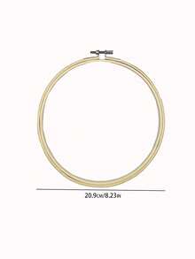 1. 100% Natural Bamboo Embroidery Hoop, Adjustable Bamboo Embroidery Rings For Cross Stitch And Fabric Arts, DIY Craft Tool, Embroidery Frame, Hand Sewing Tool, 10cm/15cm/20cm/25cm/30cm - Apricot - View 7