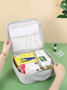 Portable First Aid Kit Empty Bag For Mini Medical Kit Compact Case Survival Emergency Bags Household Storage Bag For Men And Women For Travel Home Flight Business Camping Outdoor Hiking Hunting Beach Summer Vacation Back To School Essentials - Multicolor - View 4