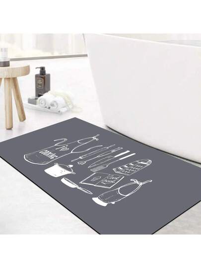 Pearl Digital Non Slip Printed Turkish Vloerkleed AL4032 Zachte Touch, Washable Tapijt Felt Backing PC's Moderne ative Vloer Mat, Living Room, Bedroom, Kitchen, Hallway Or Entryway Available In Many Sizes. Quick Drying, Highly Absorbent, Soft, Com Tafel Both Indoor Outdoor view 4