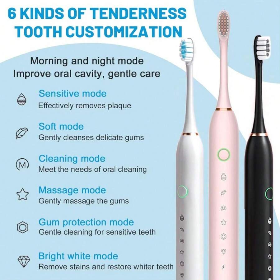 Rechargeable Electric Toothbrush - 彩色 - 查看 1