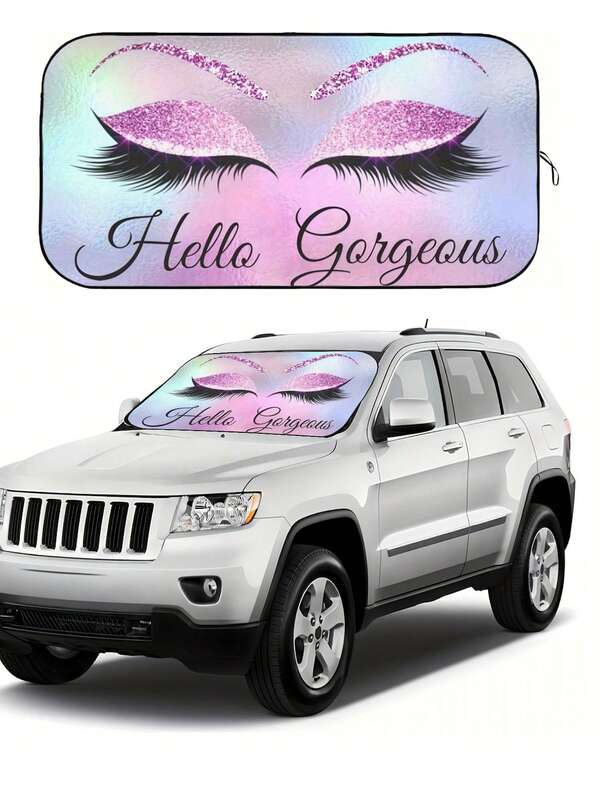 Faltbarer reflektierender Sonnenschutz für Autos, SUVs, Lastwagen und Fahrzeuge | Wärmeisolierender Sonnenschutz hält das Interieur kühl | Kfz-Zubehör für den Sommer