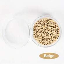 1000 件纳米铜发环/发链/发珠 - 2.5x1.5x2mm 男女通用接发工具，适用于发夹和配饰、发饰、接发、女士发饰、女士接发、发饰 - 1000pcs - 查看 10