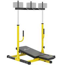 SOOZIER Leg Extension And Curl Machine, 660LBS Capacity, Leg Extension Machine With Adjustable Leg, Back, And Head Positions For Home Gym, 2" Plate Compatible, Yellow - Black - View 3
