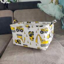 Large Capacity Foldable Canvas Storage Basket With Handle, Waterproof And Lightweight, Suitable For Home, Room, Toys, Dorm, Kitchen, Pet, Office, Closet Organizer, Also Great For Christmas, Thanksgiving, New Year, Valentine's Day Gifts