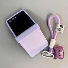 Cute Purple Phone Case With Bear Hand Strap Compatible With Samsung ,Phone Case Compatible With Motorola - Purple - View 7