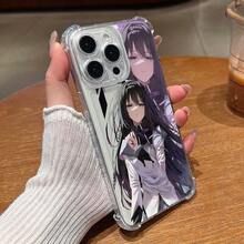 Estuche de teléfono para Homura Akemi, la chica de anime con cabello largo y misterioso, compatible con para 16 16E 15 14 13 12 11 Pro X XR XSMAX 8 E Plus, con un diseño innovador y ultrafino que resiste caídas en las cuatro esquinas y tiene una capa suave y transparente.17 17promax.. - transparente - Ver 1