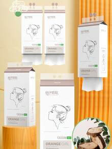 1 Pack Orange Girl Hanging Tissue Paper, 1300 Sheets Hanging Tissue Paper - Multicolor - View 9