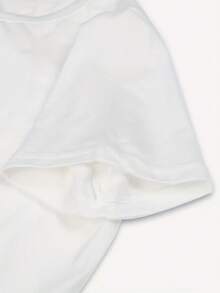 Women's Round Neck T-Shirt In My Godmother Era Pink Graphic Print Short Sleeve Casual Tee For Everyday Wear, Party, And Gift Ideas - 白色 - 查看 2