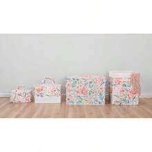 Organizador de almacenamiento de fieltro - Floral pictórico - Ver 8